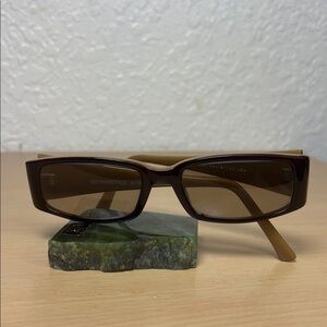 Brown Rectangular Women's Sunglasses